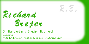 richard brejer business card